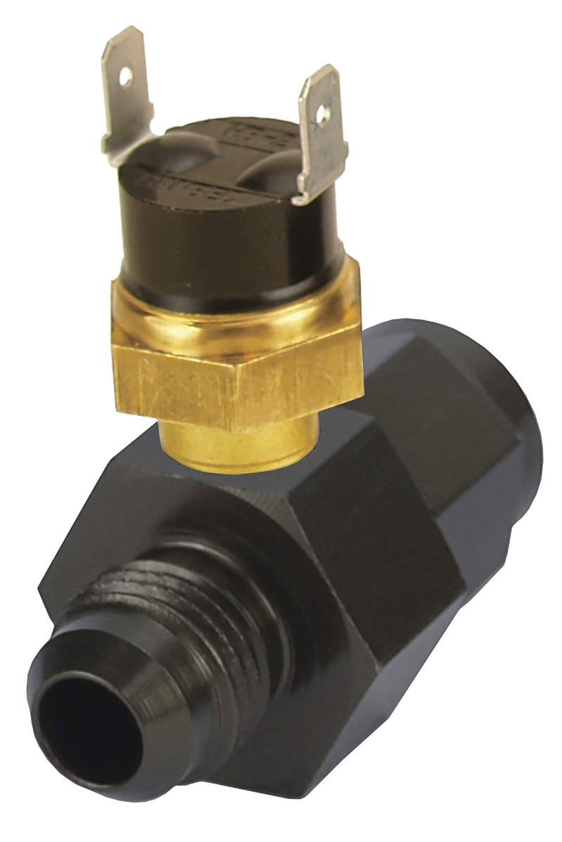 Derale 35020 -6AN x -6AN Premium 180 Degree In-Line Fluid Thermostat - Image 1